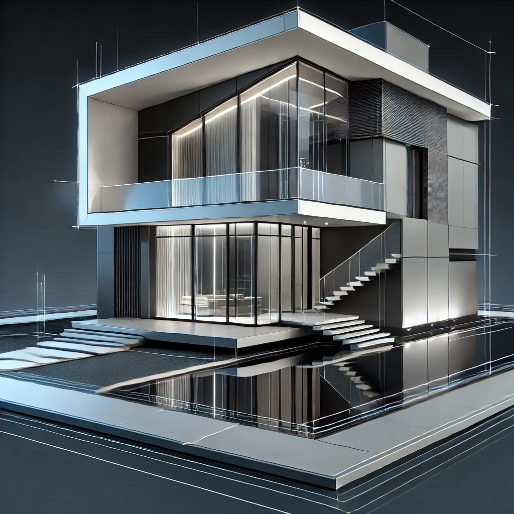 Rumah Kontemporer dengan Sentuhan Futuristik