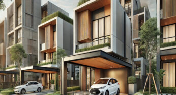 Desain Rumah Cluster Modern 2 Lantai Dengan Car Port Model Terbaru 2025