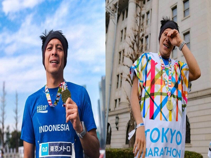 Ariel Noah Tokyo Marathon 2025, Sukses Tuntaskan Maraton Pertamanya