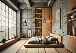 Inspirasi Dekorasi Kamar Industrial dengan Furniture Klasik Jepang