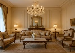 Inspirasi Dekorasi Rumah Dengan Ruangan yang di Disain Lengkap Furniture Klasik Eropa