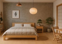 Inspirasi Desain Kamar Industrial Dengan Furniture Astetik Jepang