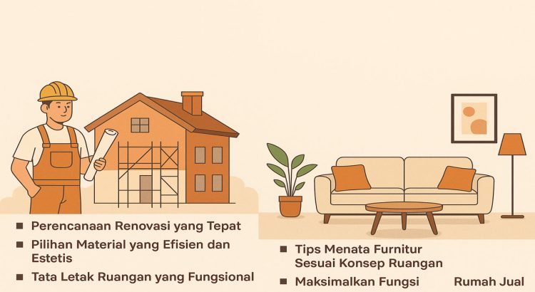 Tips Renovasi Bangunan Rumah dan Penempatan Furnitur yang Tepat Untuk Dekorasi Ruangan