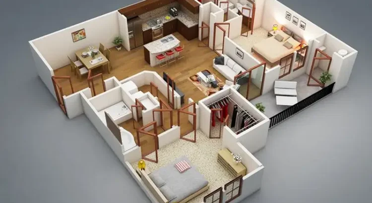 Desain rumah cetak 3D