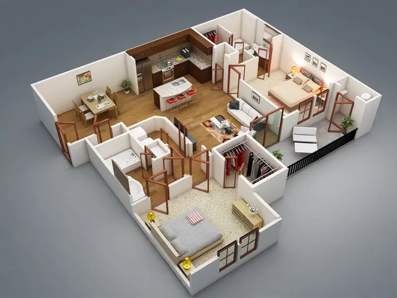 Desain rumah cetak 3D