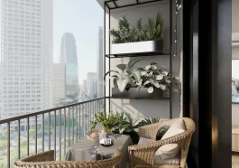 dekorasi balkon kecil