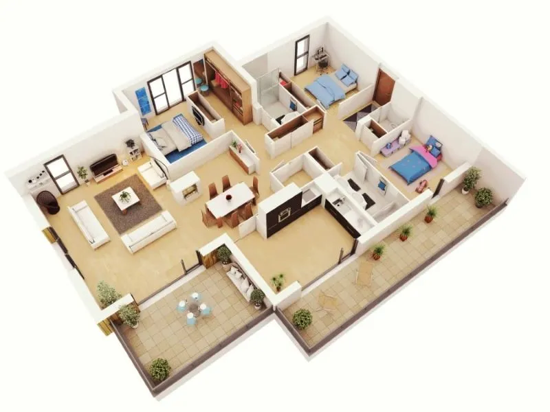 layout rumah